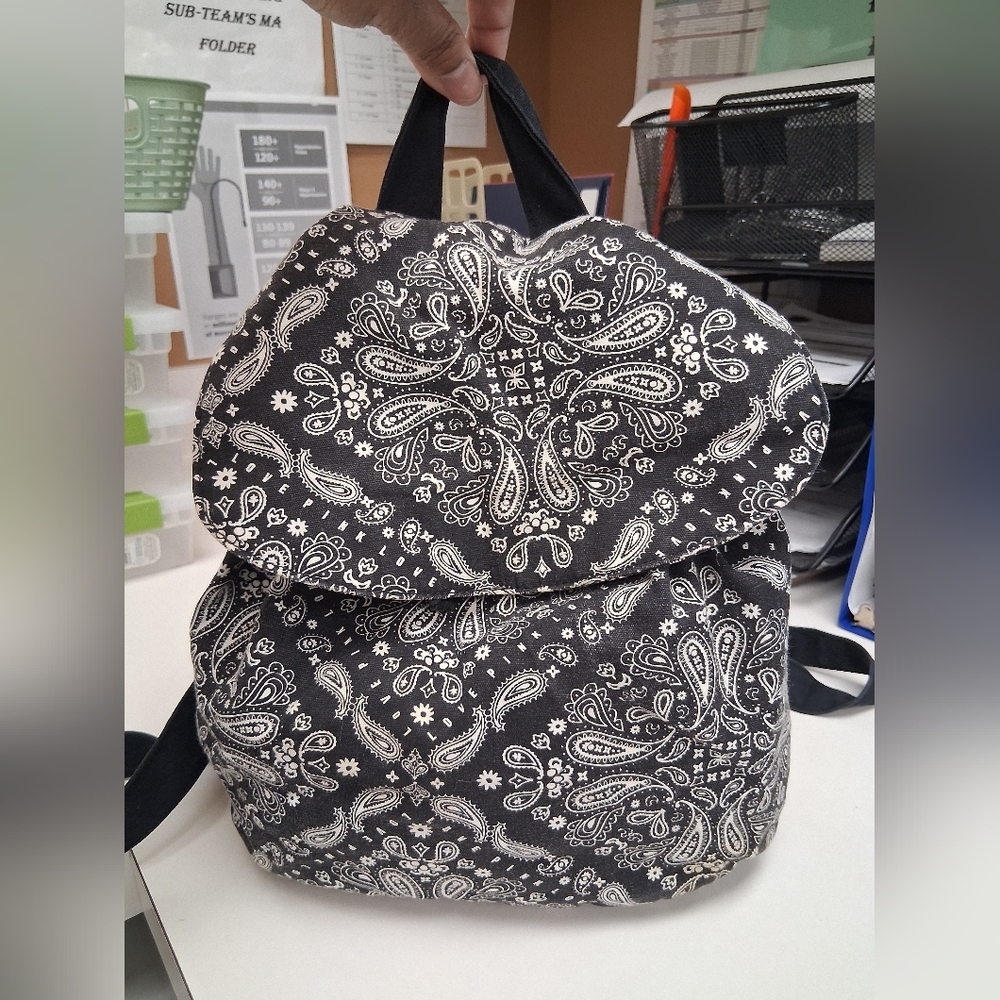 Victoria's Secret Black and White Backpack